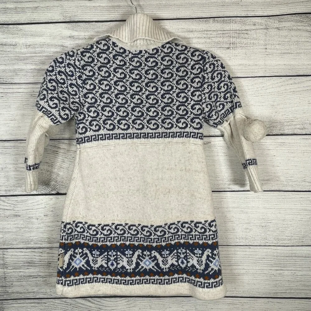 Gakkard Collections Kids Knit Sweater Wool Mix Coat Sz 110/5